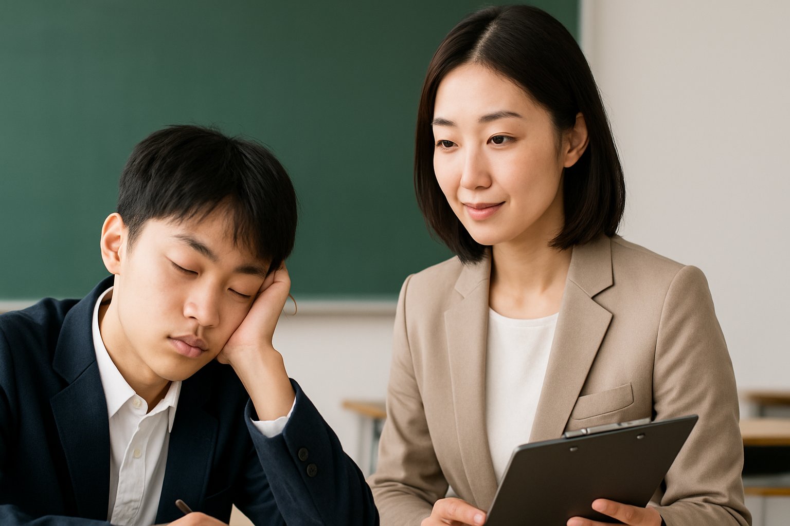 学校での昼間の眠気：教員向け支援と医療連携
