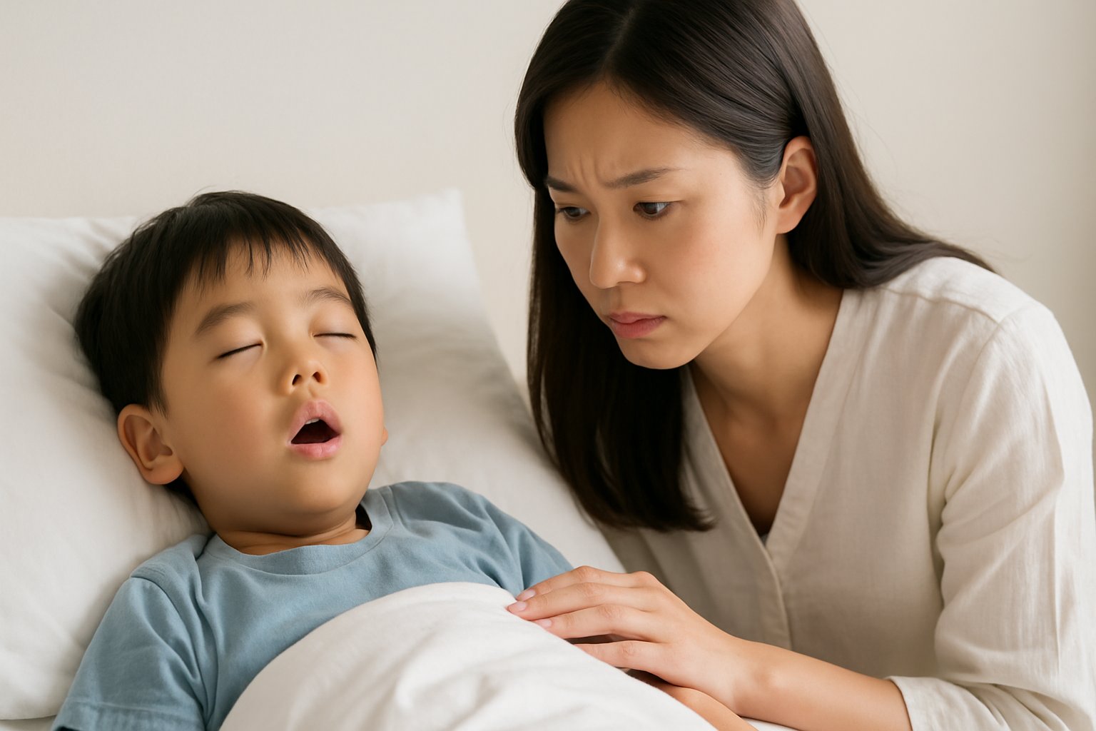小児のいびきと鼻づまり：家庭でできる初期対処法