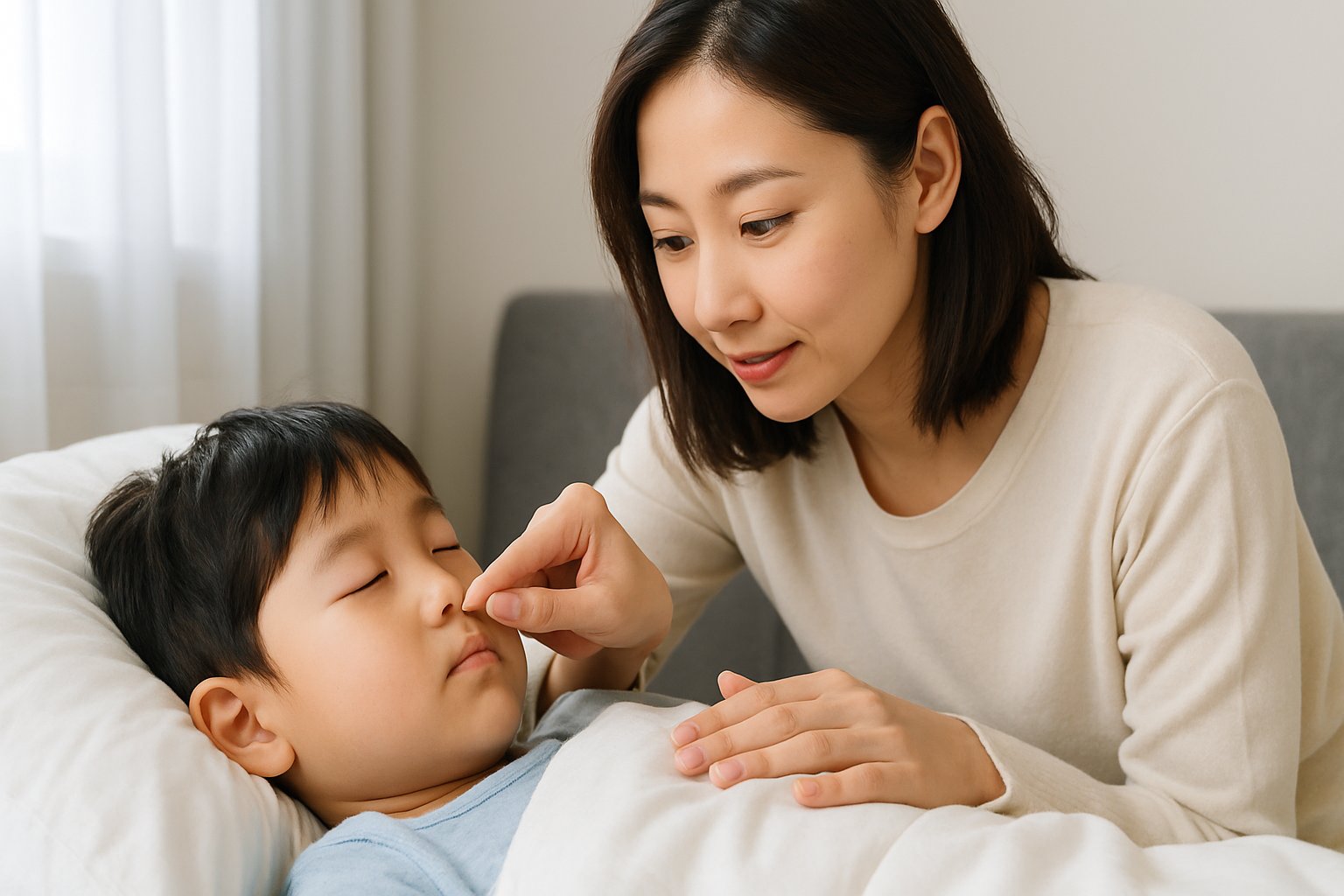 小児の鼻づまりと睡眠の質を改善する具体策