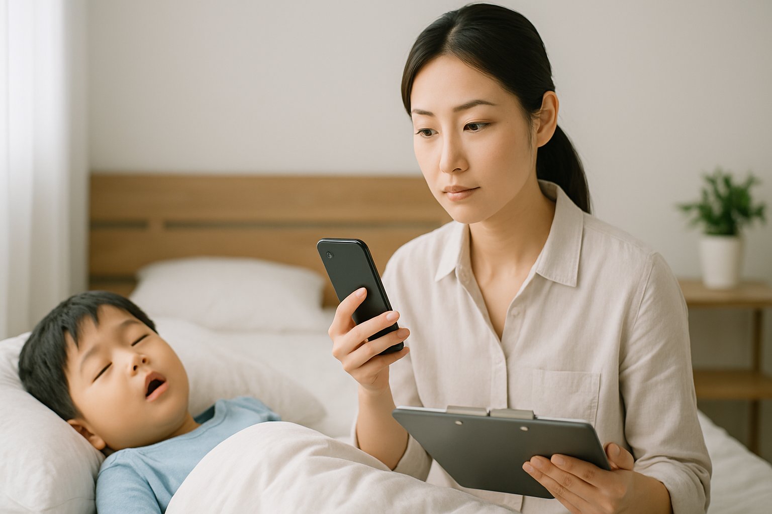 小児のいびき：家庭で続ける観察と記録法