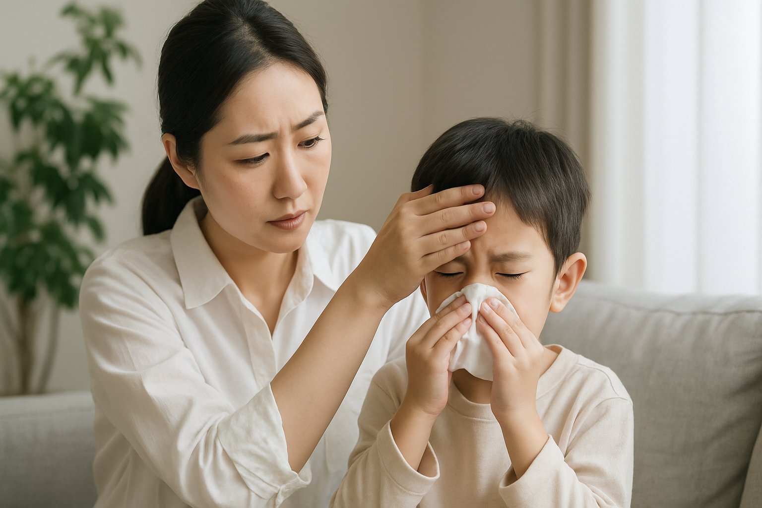 生活環境の見直しで改善する小児の鼻づまり対策