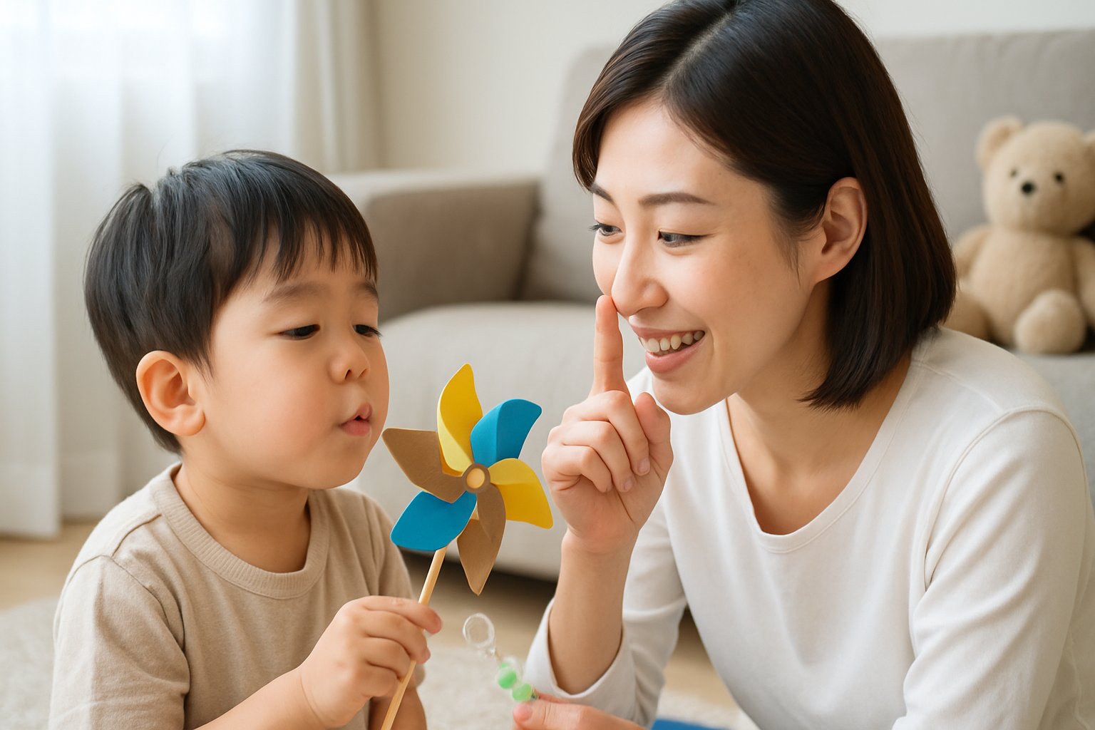 小児の鼻呼吸習慣を育てる声かけと遊びの具体例