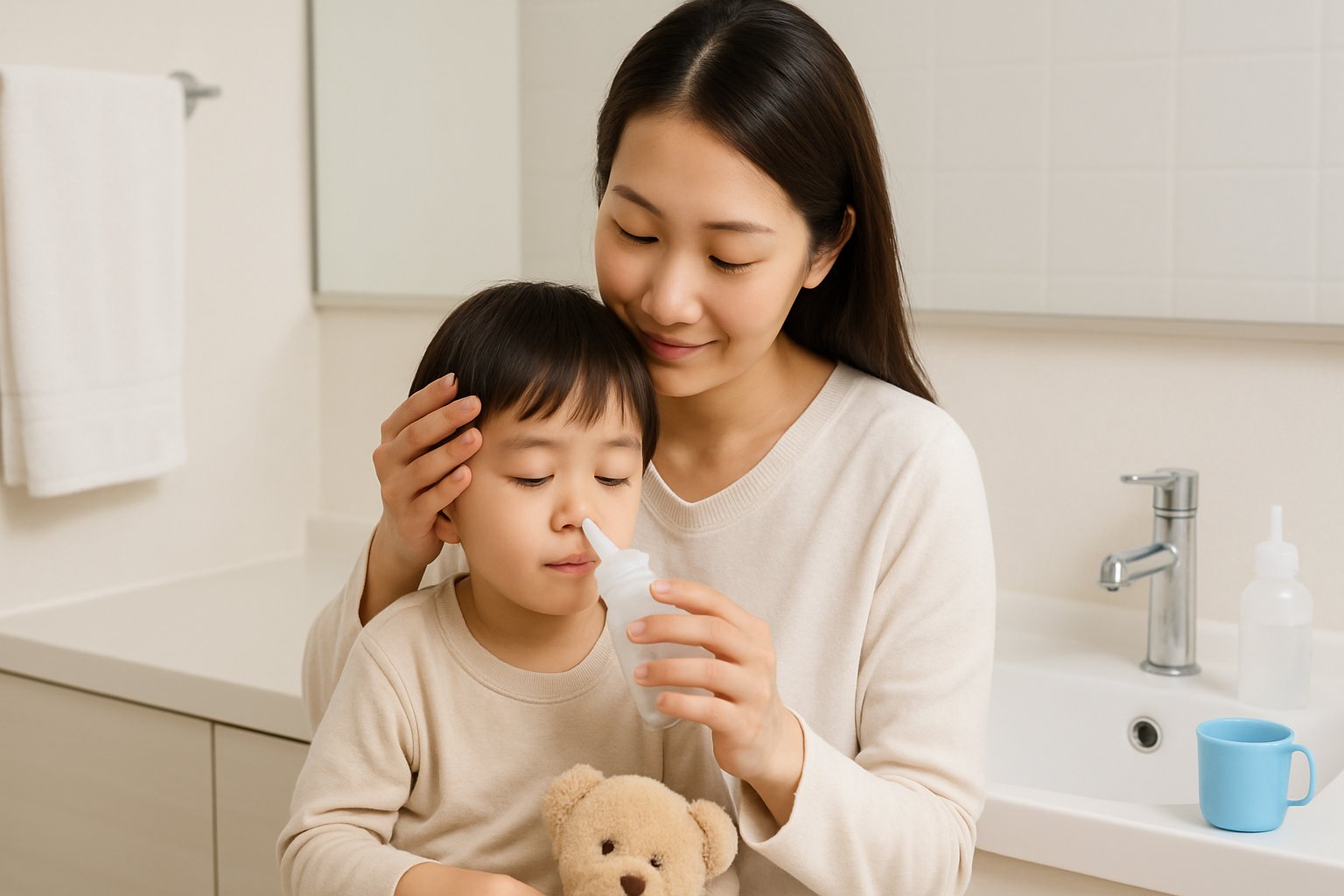 小児の鼻洗浄の正しいやり方と注意点｜親子で実践ガイド