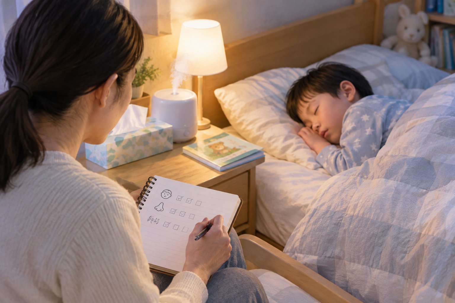 子どものいびきとアレルギー性鼻炎を見分けるポイント