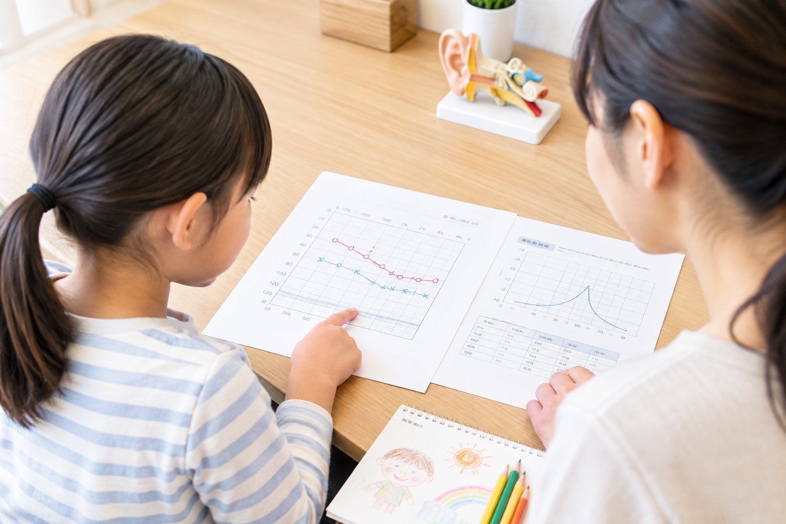 子どもの滲出性中耳炎で聞こえの検査結果を理解するポイント
